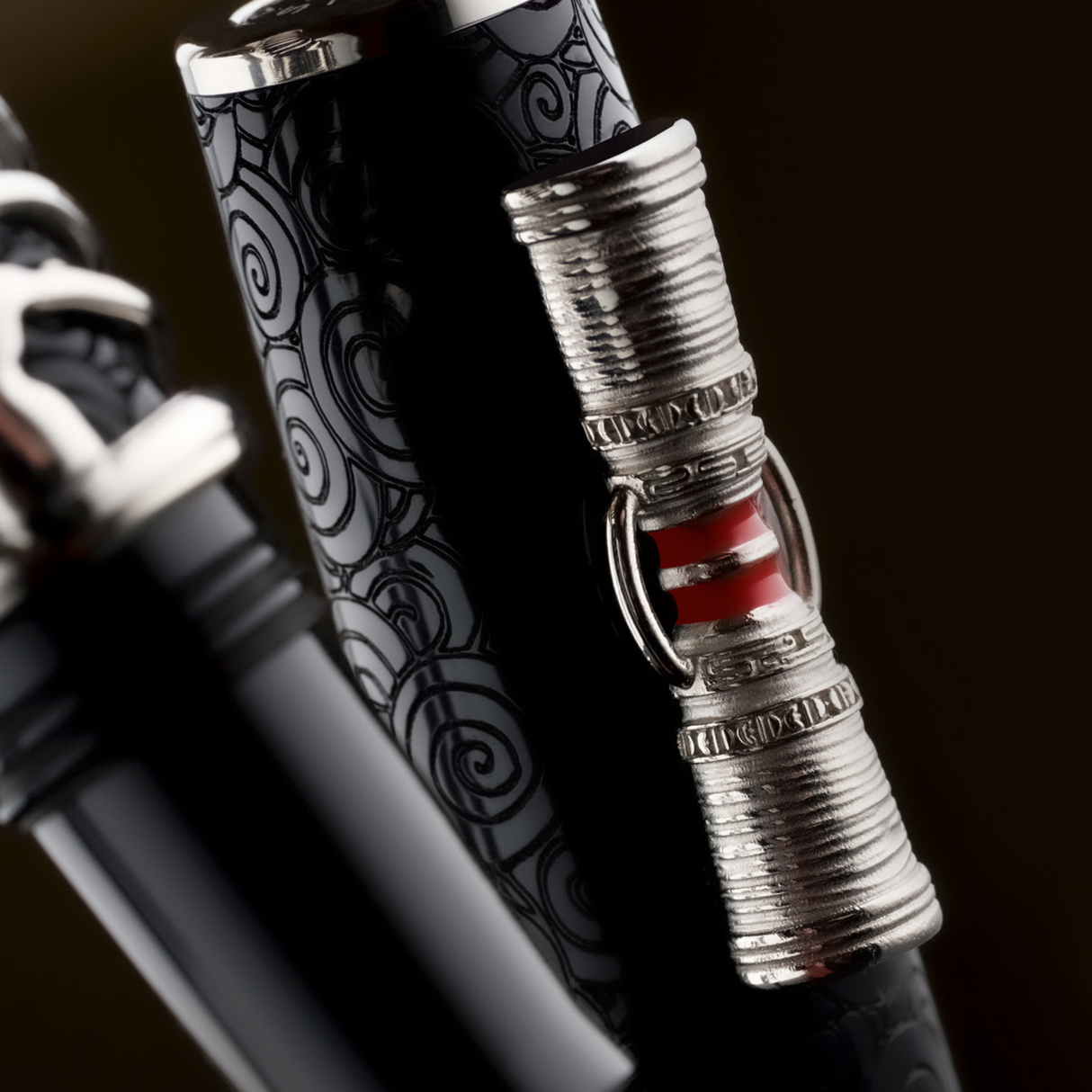 Delta Indigenous People Simbu Silver Trim Rollerball L.E.