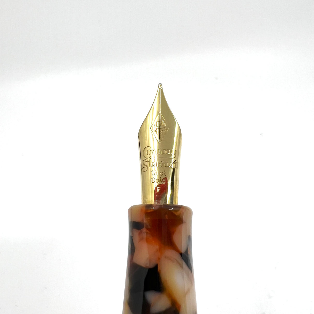 Conway Stewart Churchill Lever-Fill Razor Shell Fountain Pen