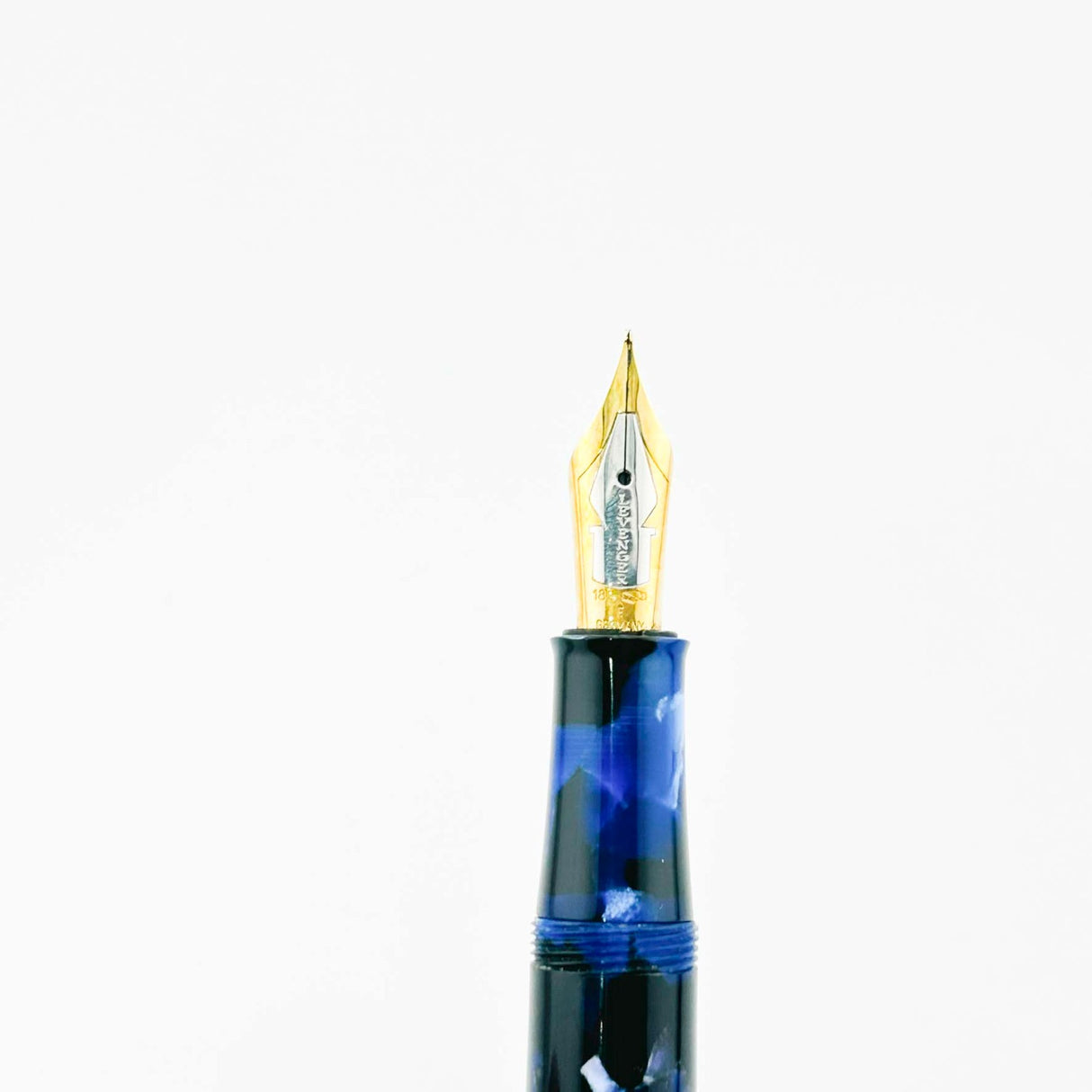 Lavenger Blue Marble Argento 18K GOLD nib - Fountain Pen