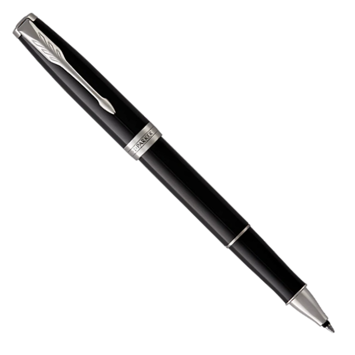 Parker Sonnet Classic Black Lacquer Chrome Trim Rollerball