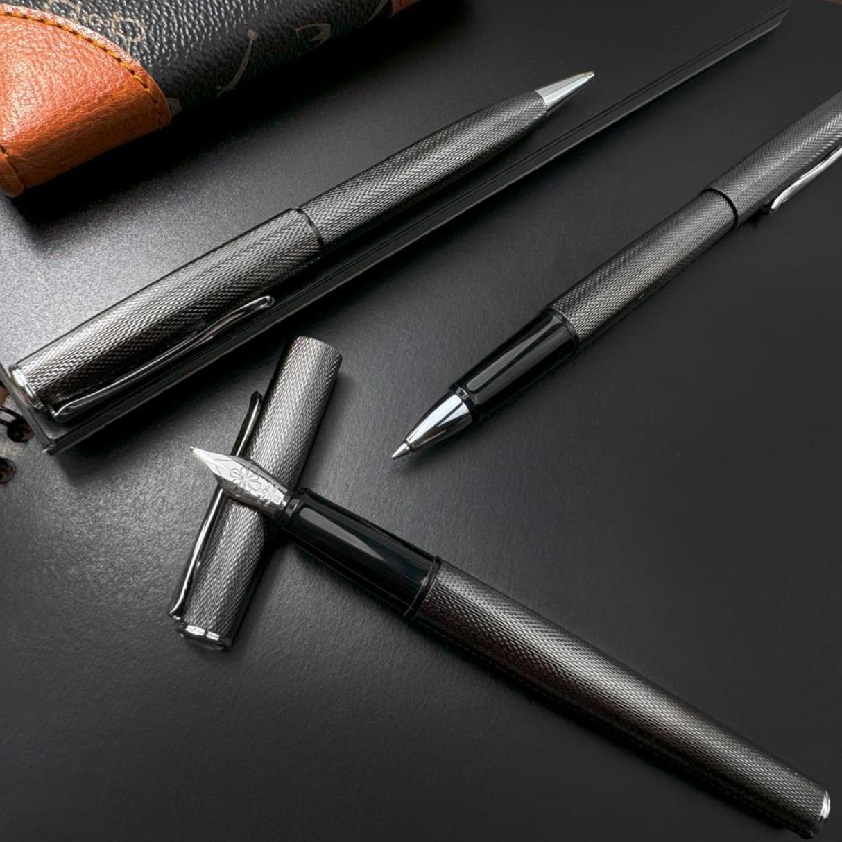Diplomat Esteem Black Barley collection - Fountain Pen