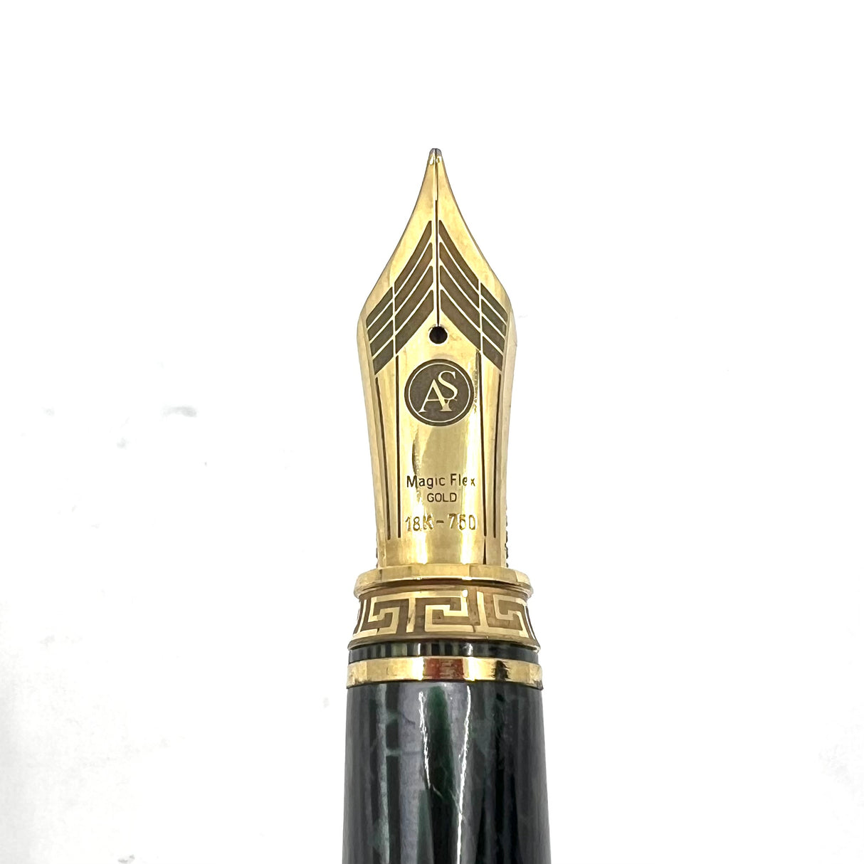ASC (Armando Simoni Club) Triangolo Incredible Arco Green Celluloid Limited Edition 3-Sided Fountain Pen