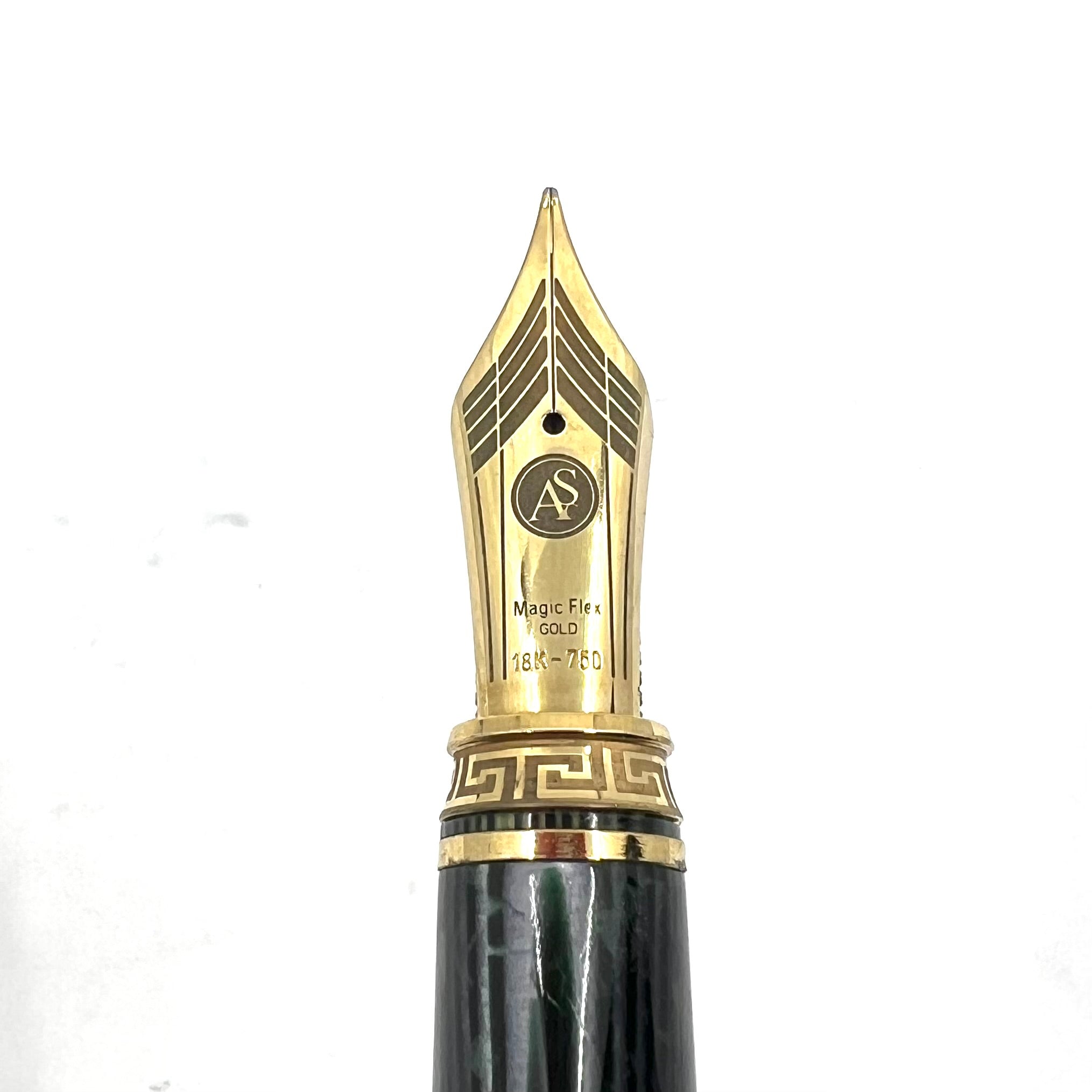 ASC (Armando Simoni Club) Triangolo Incredible Arco Green Celluloid Limited Edition 3-Sided Fountain Pen