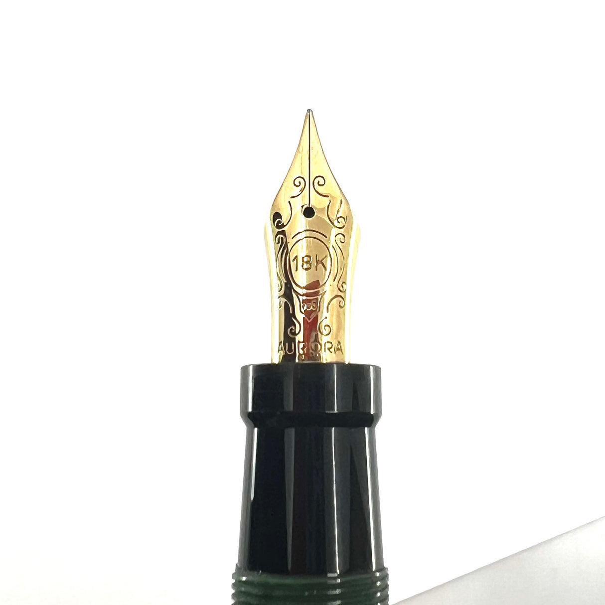 Aurora Internazionale Green Marble Auroroloide Limited Edition Fountain Pen - Fine 18kt Gold Nib