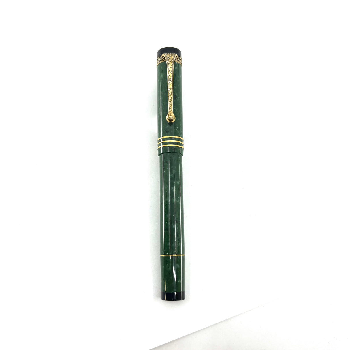 Aurora Internazionale Green Marble Auroroloide Limited Edition Fountain Pen - Fine 18kt Gold Nib