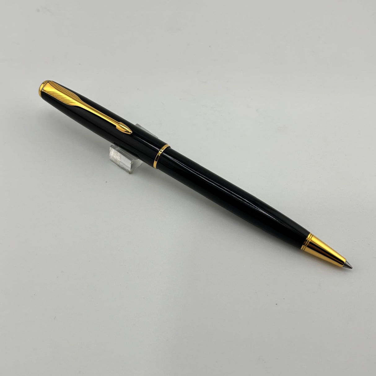 Parker Sonnet Black Lacquer Gold trim circa 1995 - Ball Pen