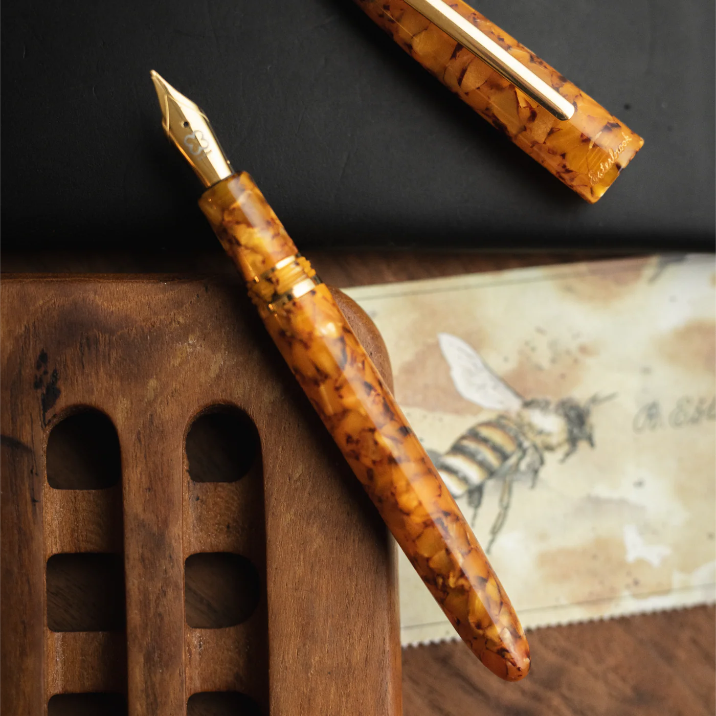 Esterbrook Estie Honeycomb with Gold Trim - Fountain Pen