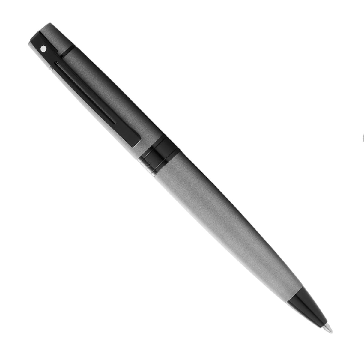 Sheaffer 300 Matte Grey with Polishe Black Trim - Ballpoint