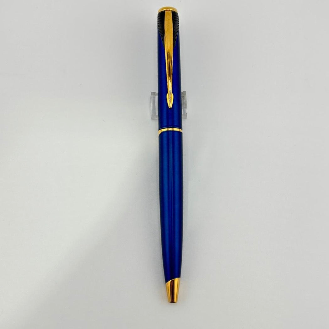 Parker Inflection Blue Metallic Lacquer - Rollerball and Ballpoint