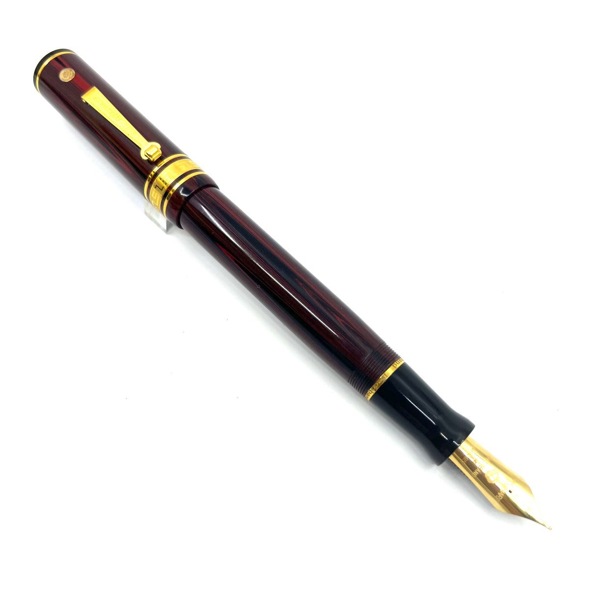 Wahl-Eversharp Decoband Rosewood Ebonite Fountain Pen - Medium 14kt Gold Nib
