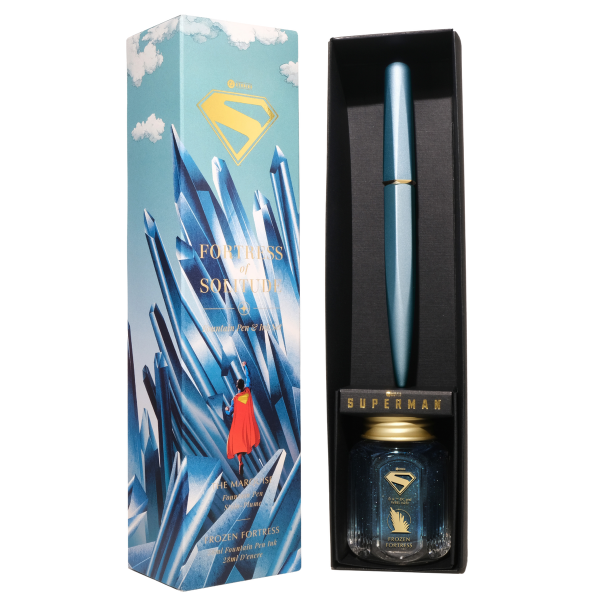 Ferris Wheel Press Superman Fortress of Solitude Fountain Pen & Ink Set