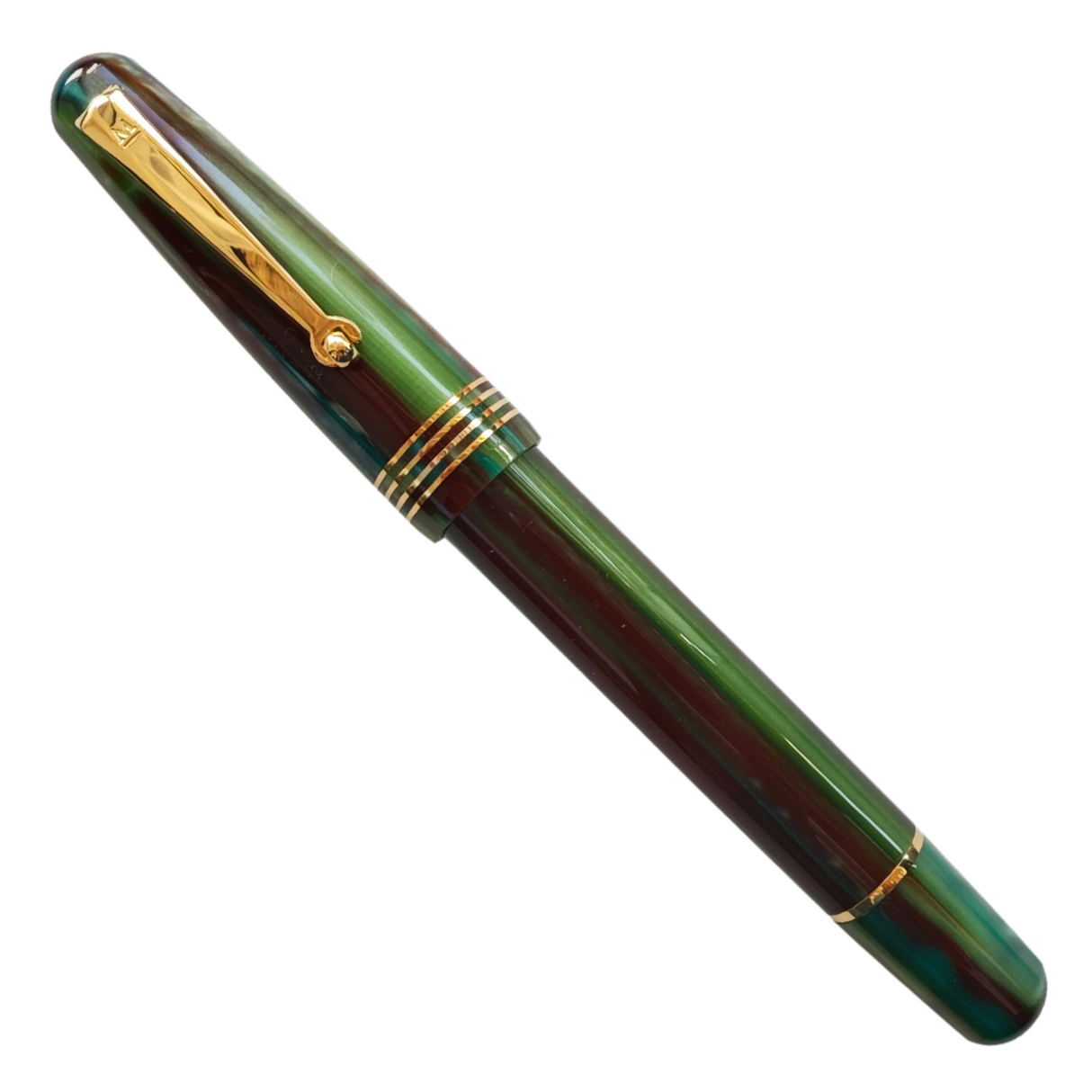 Molteni M54 Plus LE Greenline Gold Fountain Pen