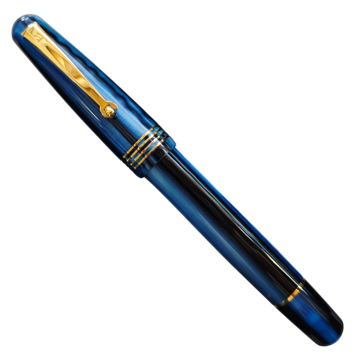 Molteni M54 Plus LE  Blueline Gold Fountain Pen