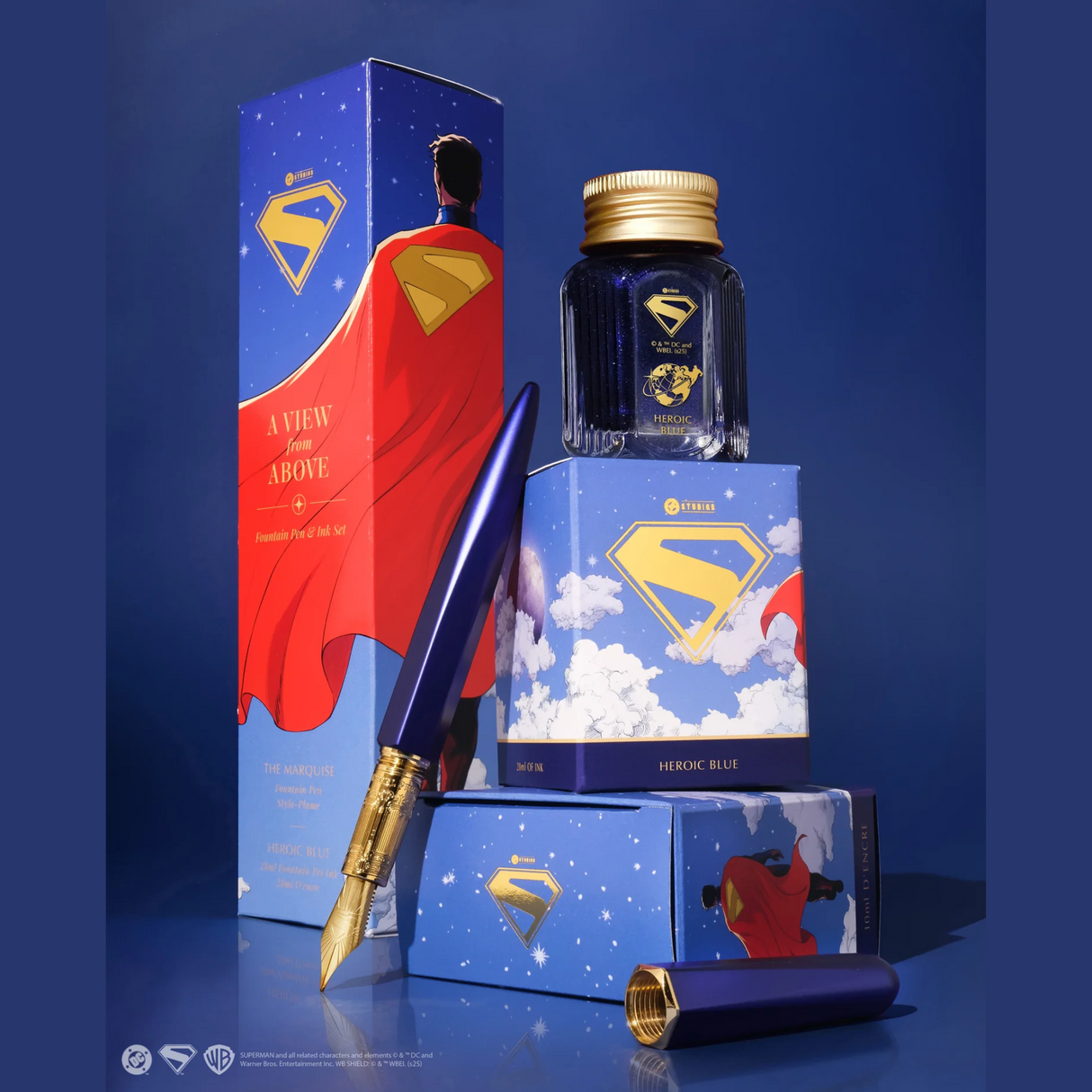 Ferris Wheel Press Superman A View from Above Fountain Pen & Ink Set