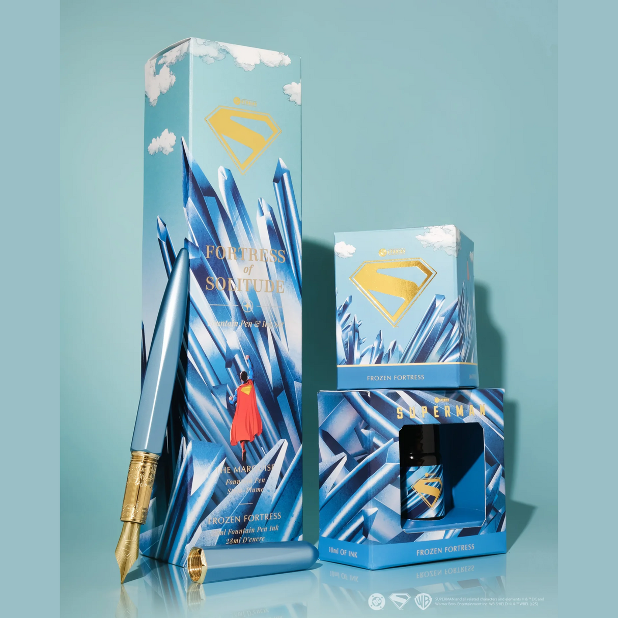 Ferris Wheel Press Superman Fortress of Solitude Fountain Pen & Ink Set