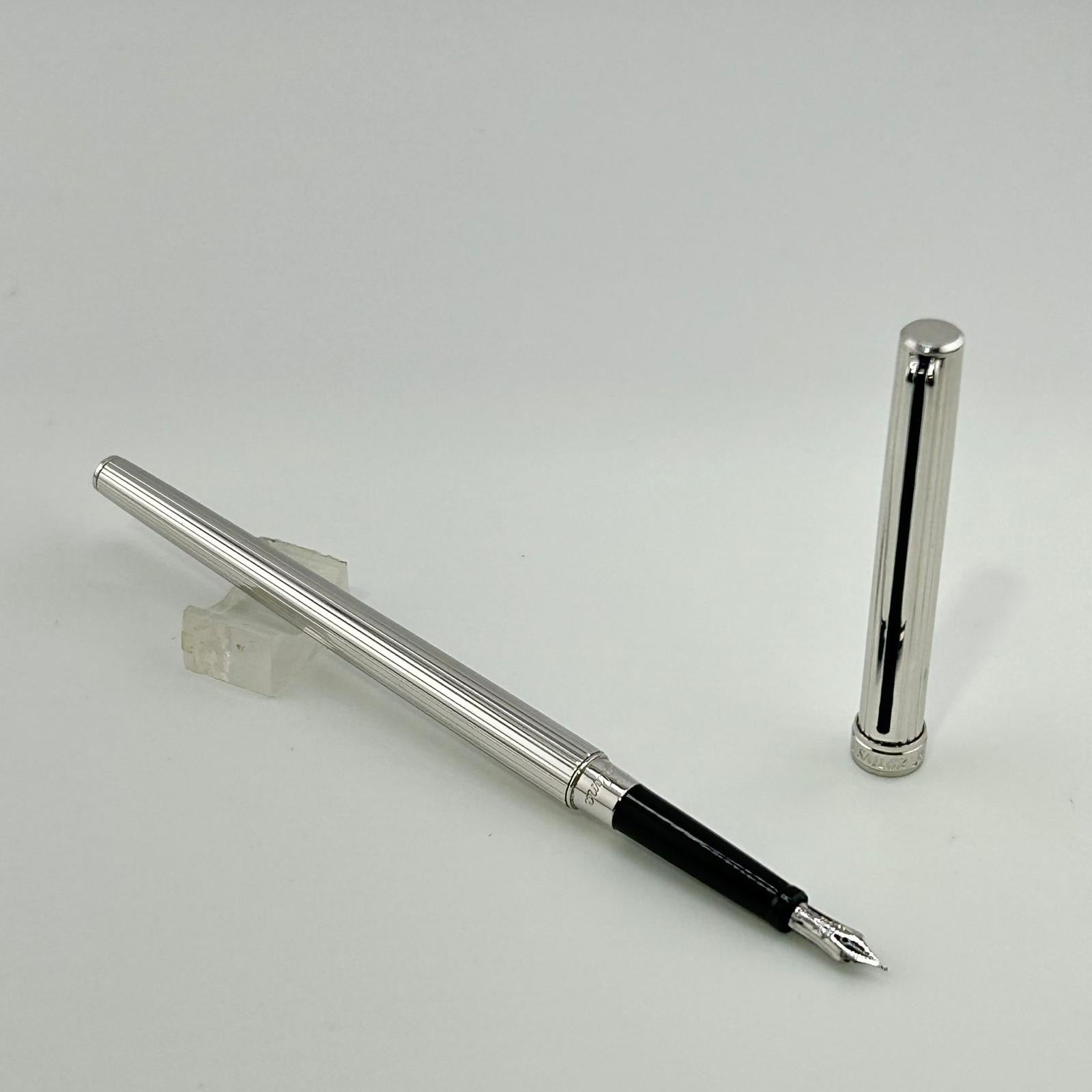 Sailor Ultra Slim Chrome Fountain Pen circa 1985
