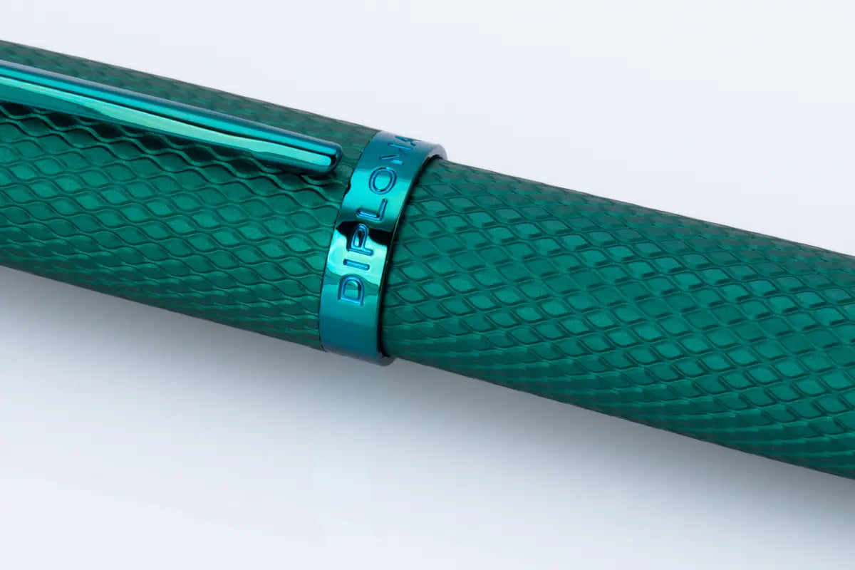 Diplomat Viper Green Quilloche Fountain Pen