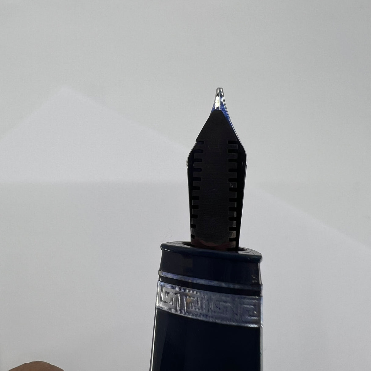 OMAS Blue #360 Triangulated Fountain Pen - Medium 18kt Gold Nib