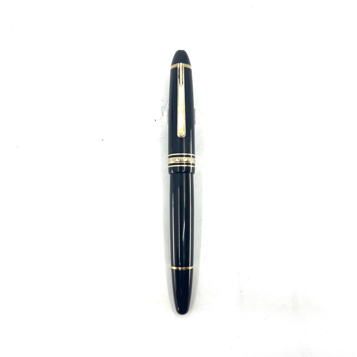 Montblanc Black Meisterstuck #146 LeGrand Fountain Pen - Double Broad Oblique 14kt Gold Nib