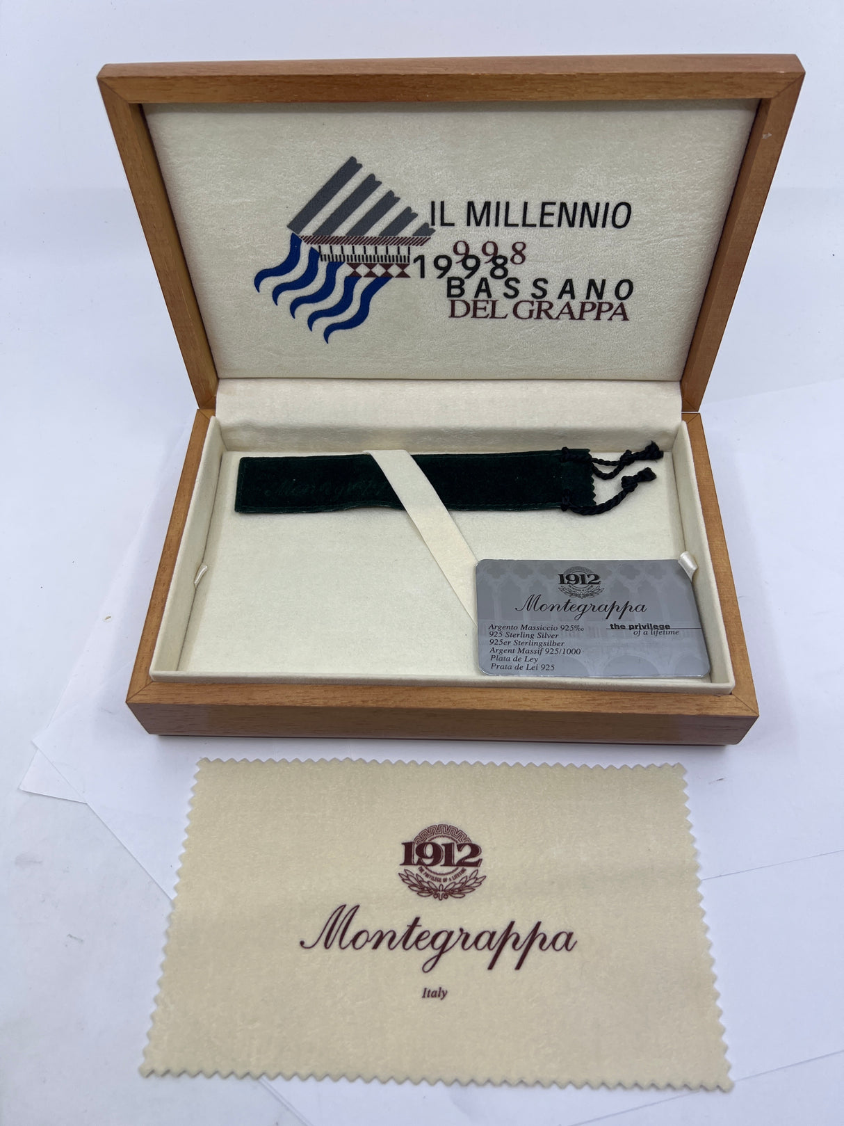 Montegrappa Limited Edition Rollerball for the Millennium of Bassano del Grappa, the Home of Montegrappa