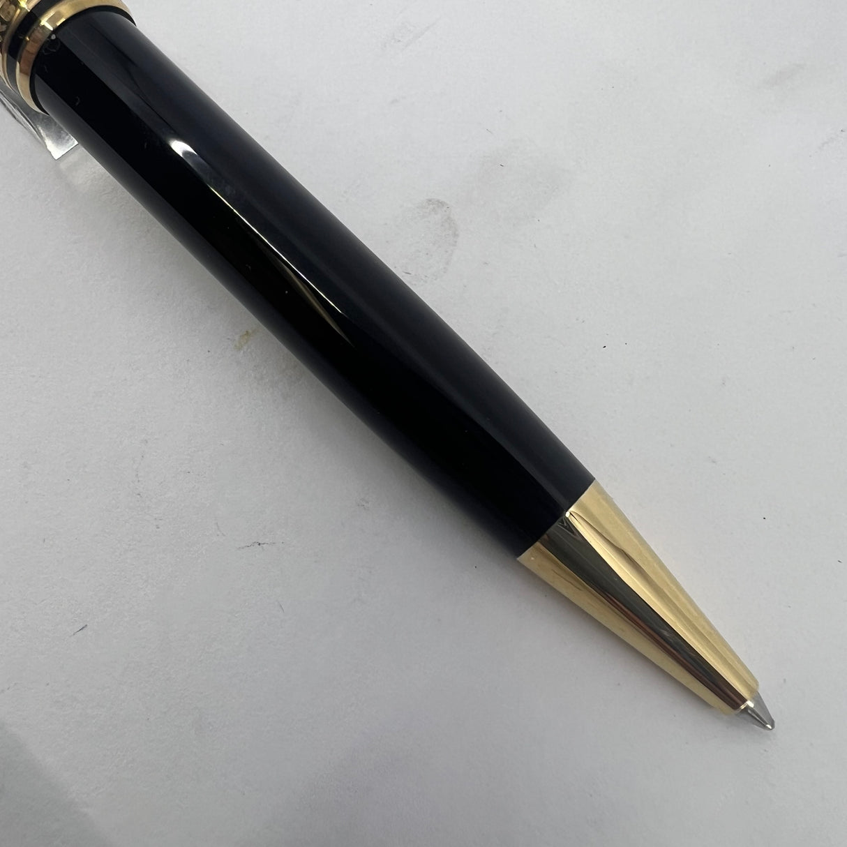 Montblanc Meisterstuck Classique #164 Black Resin Ballpoint Pen - Gold-Plated Trim