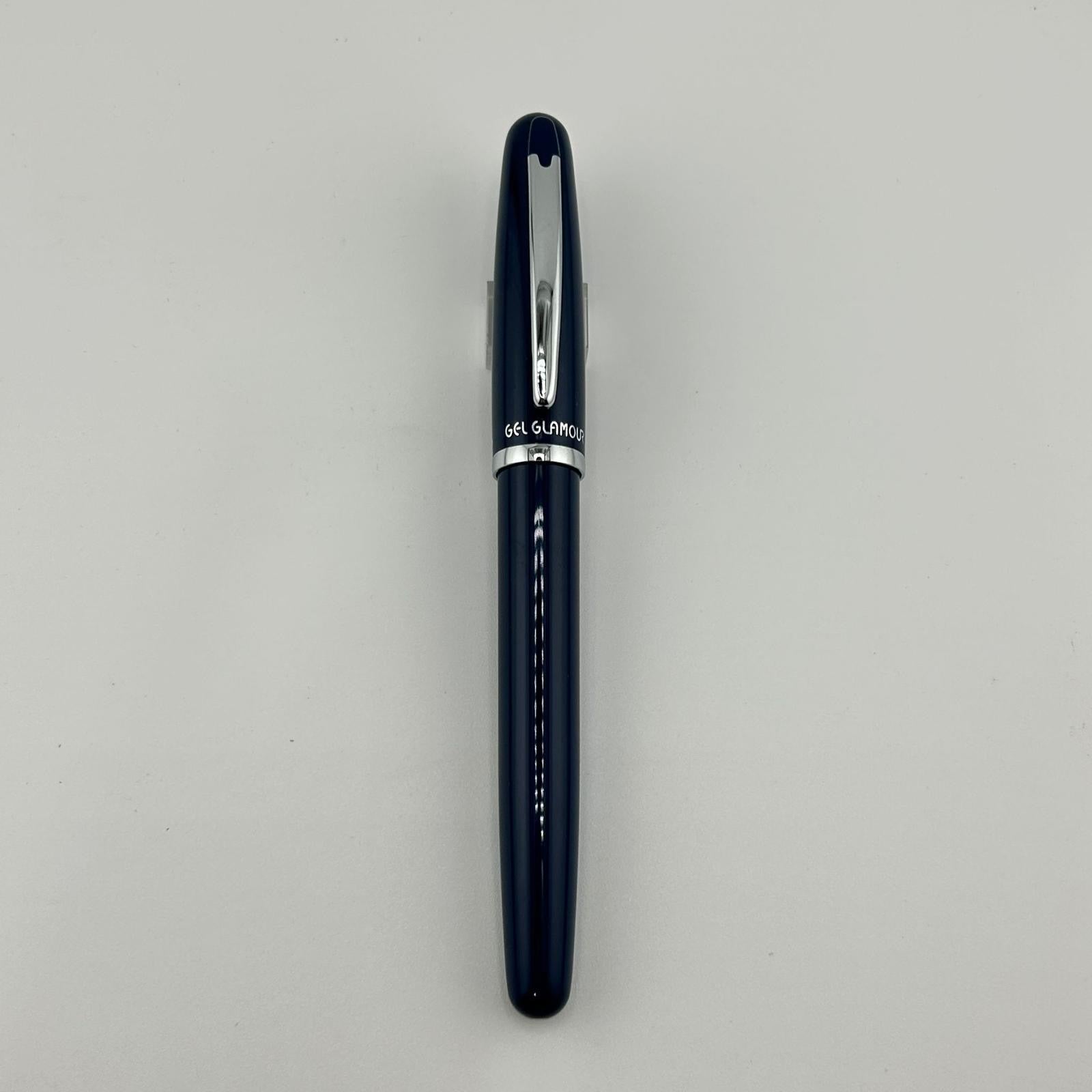 Platinum Glamour Rhodium trim - 2 pens ( one black and one blue ) Roller Balls