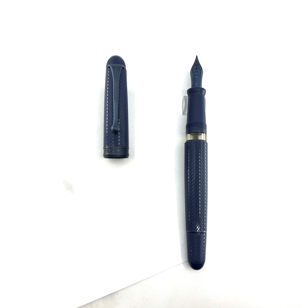 Aurora Blue Mamba Limited Edition Fountain Pen - Fine 18kt Gold Nib