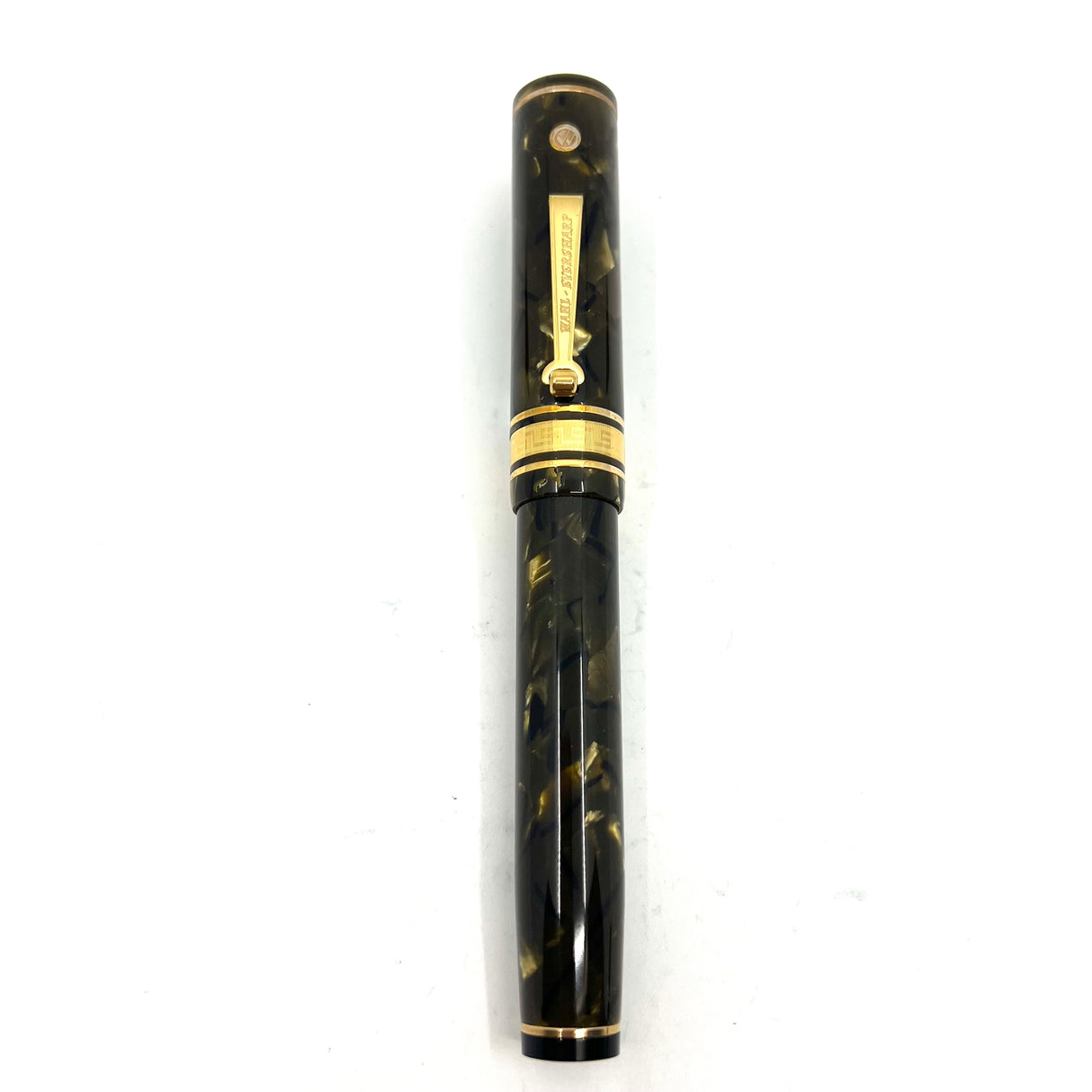 Wahl-Eversharp Oversized Decoband in Omas "Saft Green" Celluloid Fountain Pen
