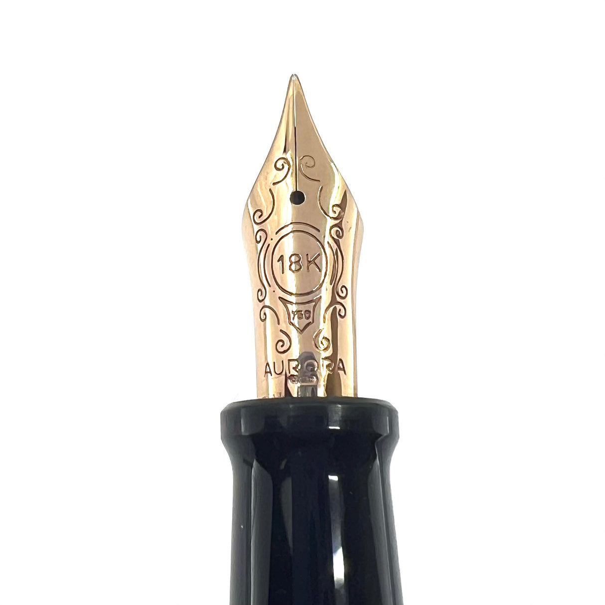 Aurora Optima Art Deco Special Edition Fountain Pen - Fine 18kt Gold Nib