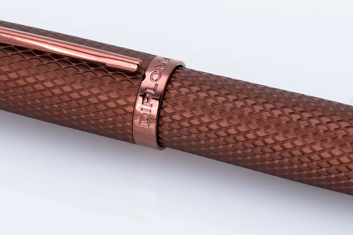 Diplomat Viper Brown Quilloche Rollerball
