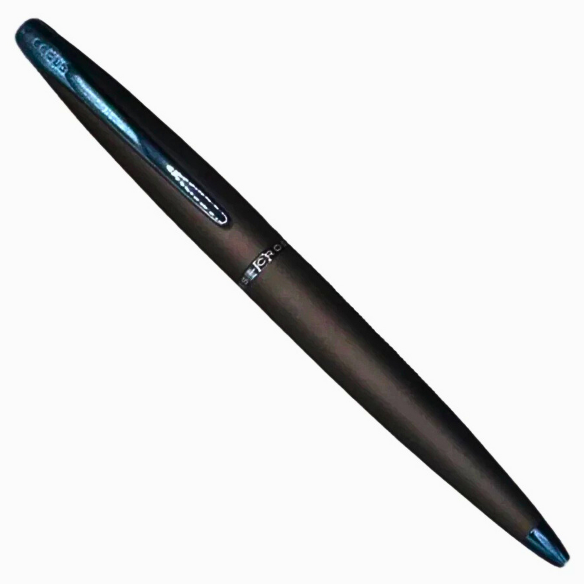 Cross ATX® Basalt Black with Blue PVD Ballpoint – Fountain Pen Cross ATX® Basalt Black with Blue PVD Ballpoint – Fountain Pen