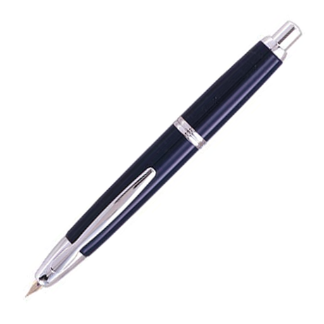 Pilot & Namiki Vanishing Point Blue/Silver - Retractable Fountain Pen