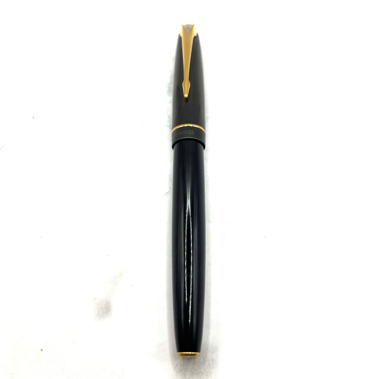 Parker #100 Cobalt Black GT Fountain Pen - Fine 18kt Gold Nib