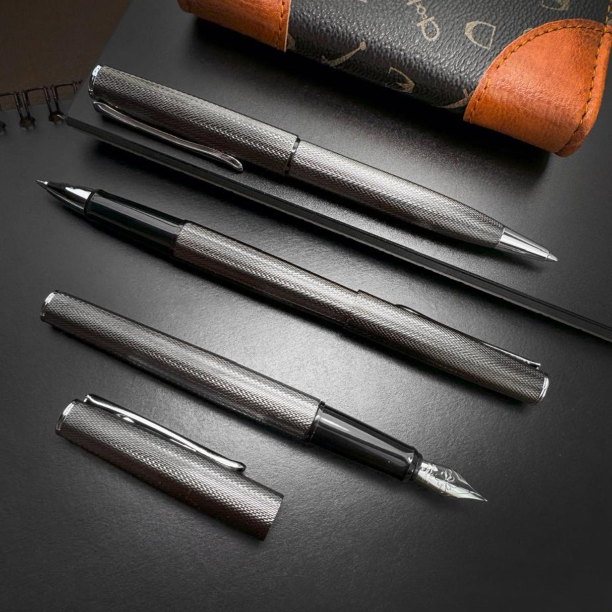 Diplomat Esteem Black Barley collection - Fountain Pen