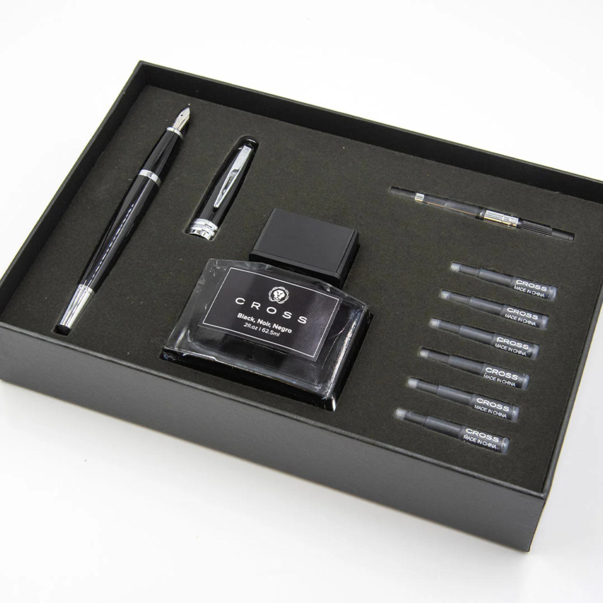 Cross Bailey Fountain Pen Set with Bottled Ink