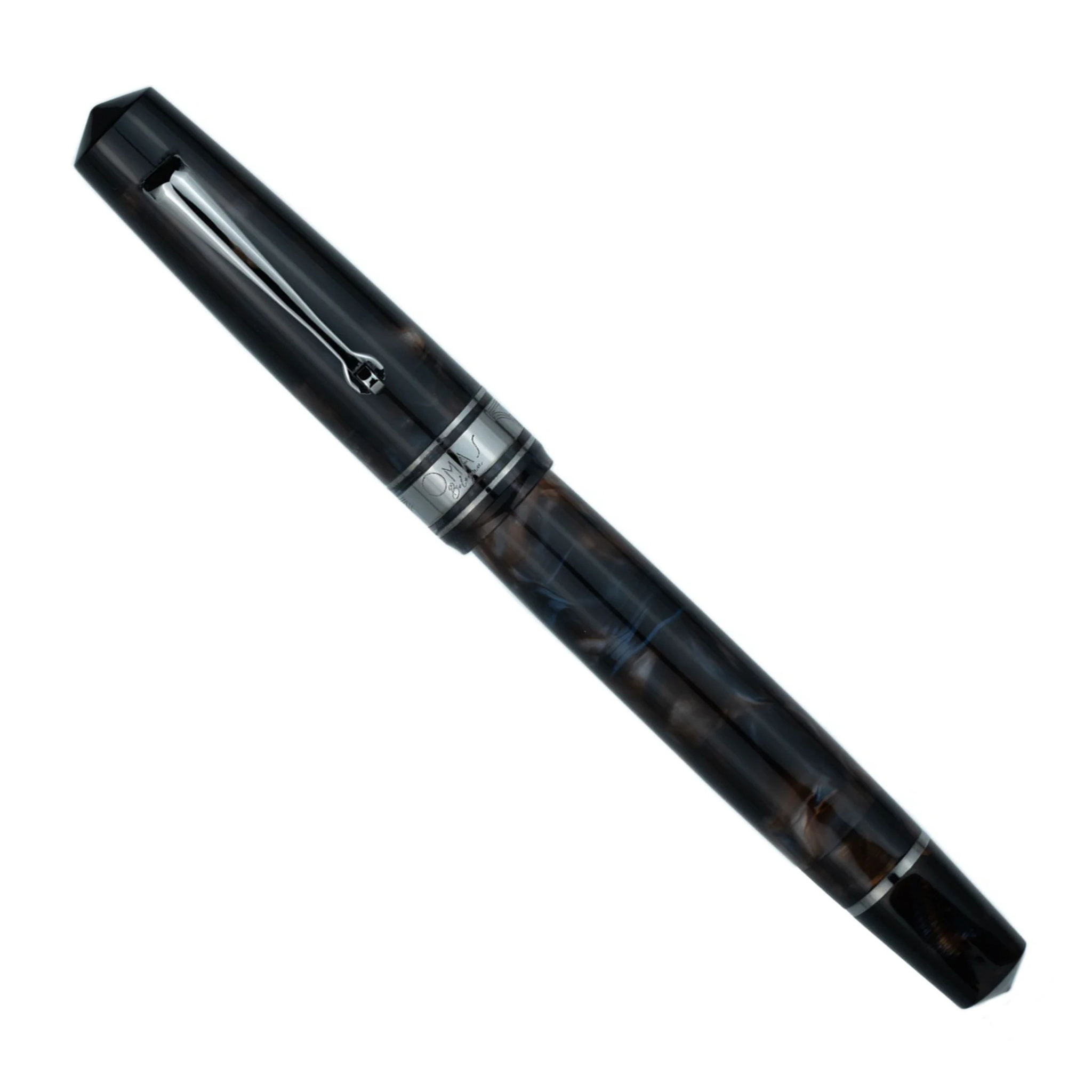 OMAS Bologna: Galassia Fountain Pen (Black trim)