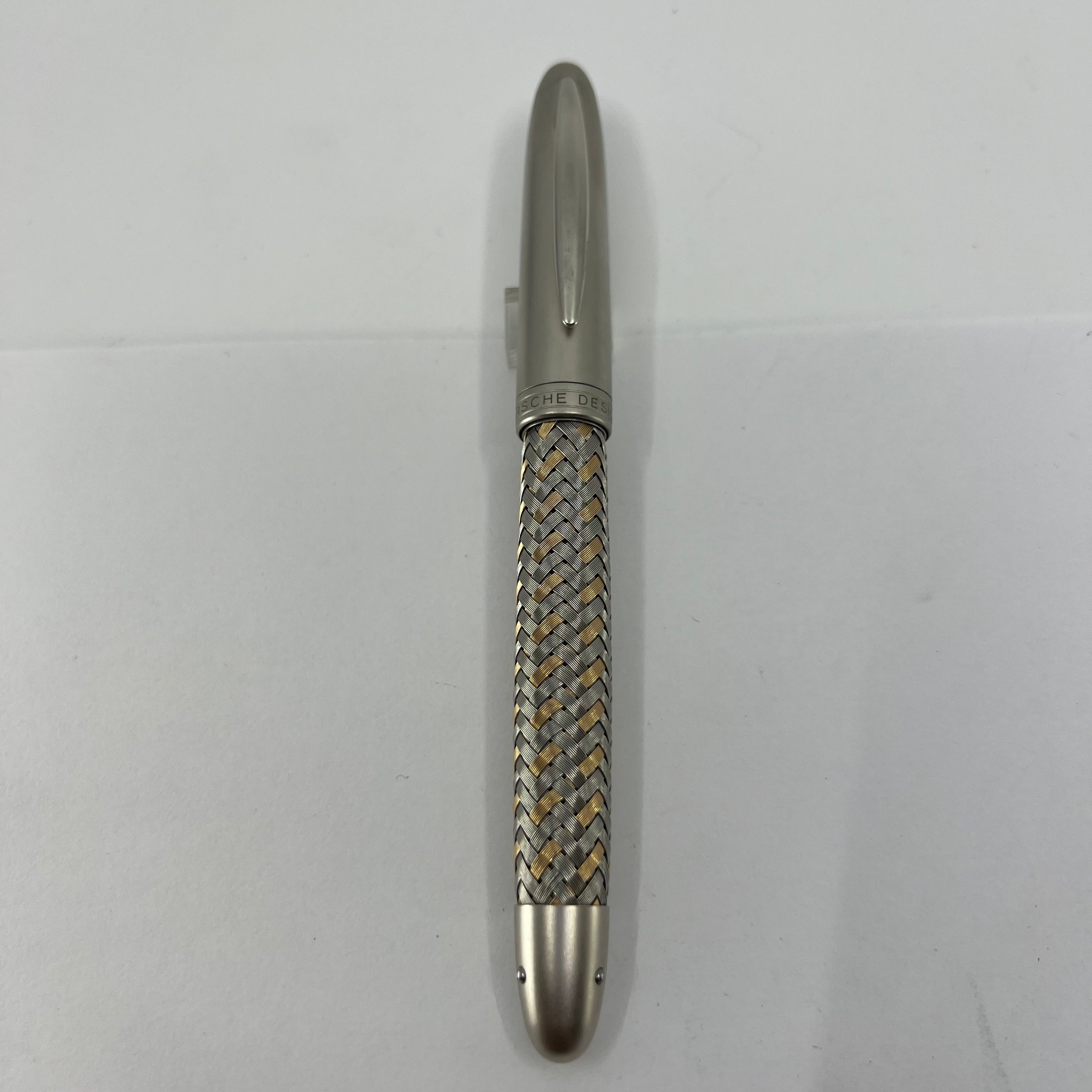 Porsche Design Tec Flex Fountain Pen - Two-Tone Basket Weave