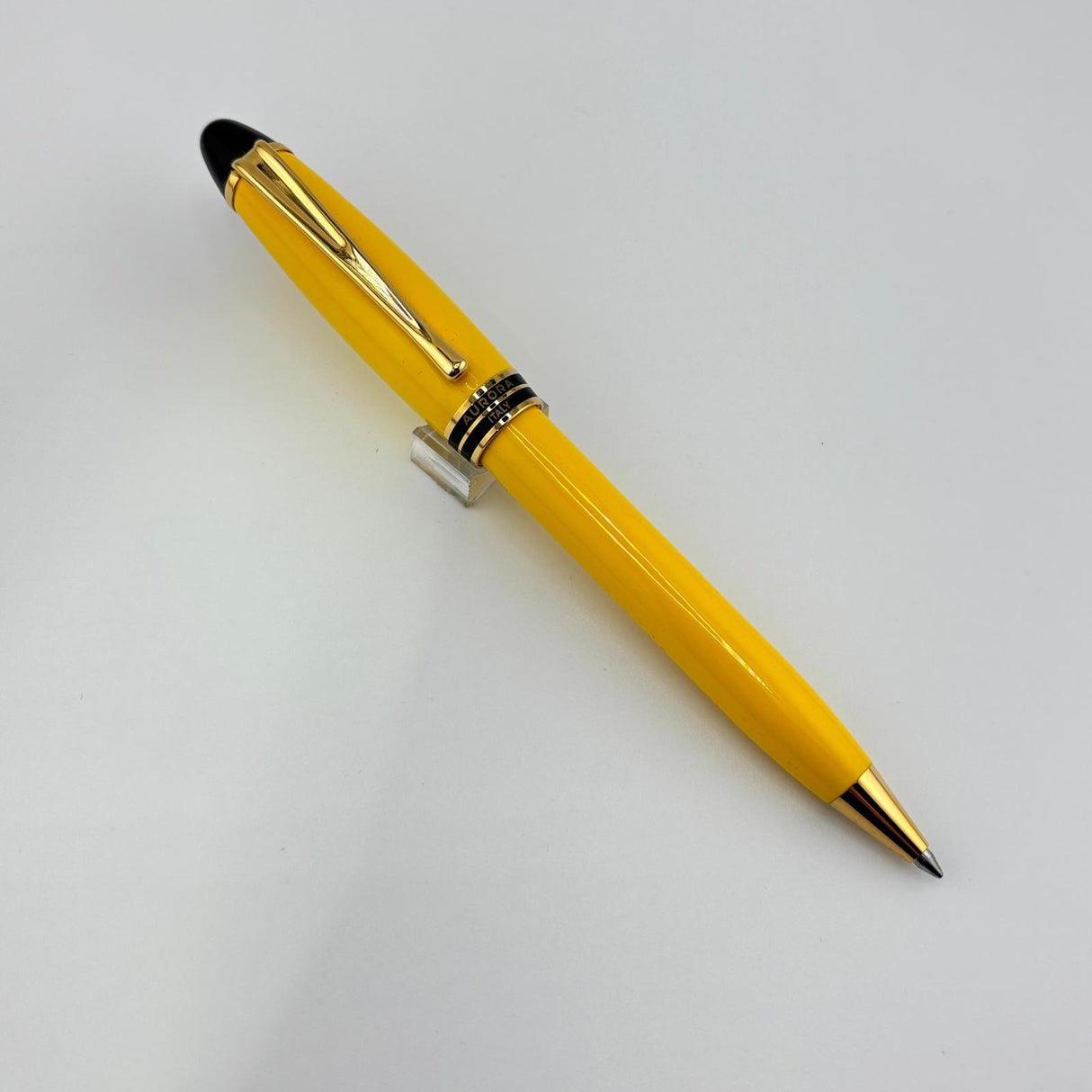 Aurora Ipsilon Resin Yellow Pen Set - Fountain Pen Rollerball and Ballpoint
