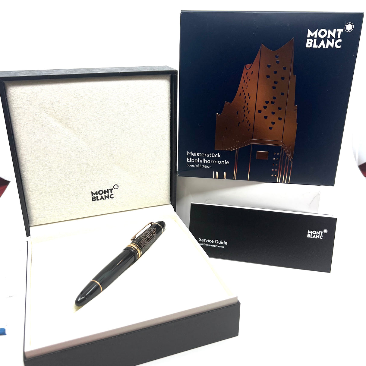 Montblanc 149 ElbPhilharmonie Red Gold Coated Fountain Pen - RARE !