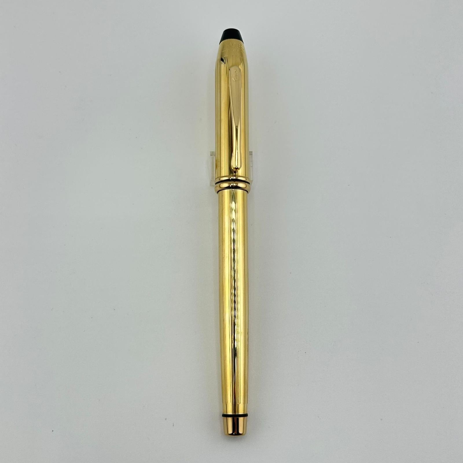 Cross Townsend Gold Plated - Made in USA circa 1990 - Roller Ball