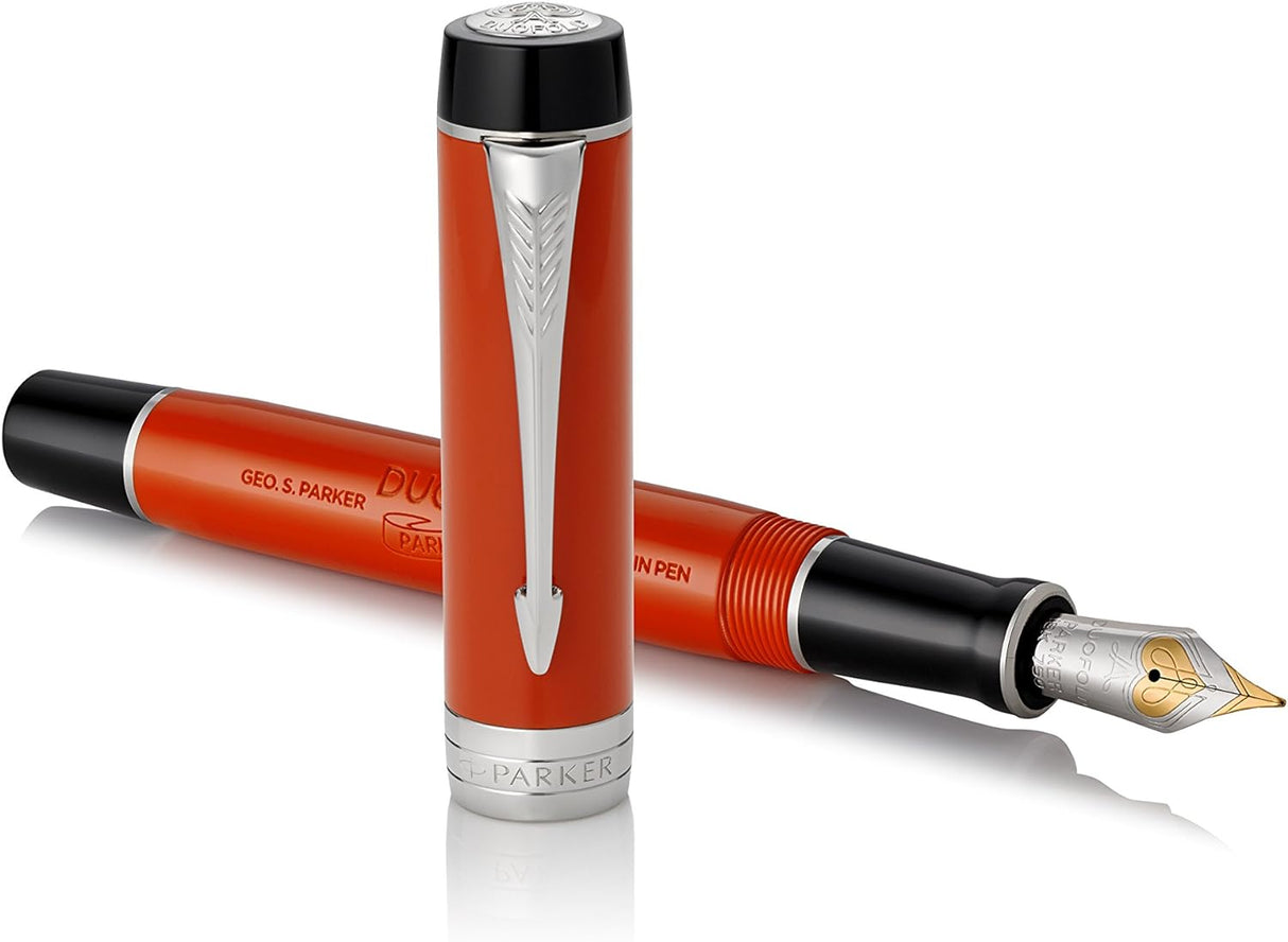 Parker Duofold Classic Resin Big Red CT  - Centennial Fountain Pen