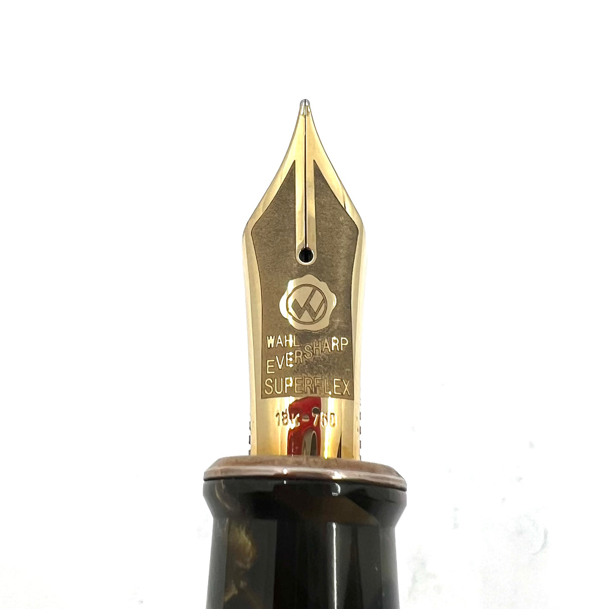 Wahl-Eversharp Oversized Decoband in Omas "Saft Green" Celluloid Fountain Pen