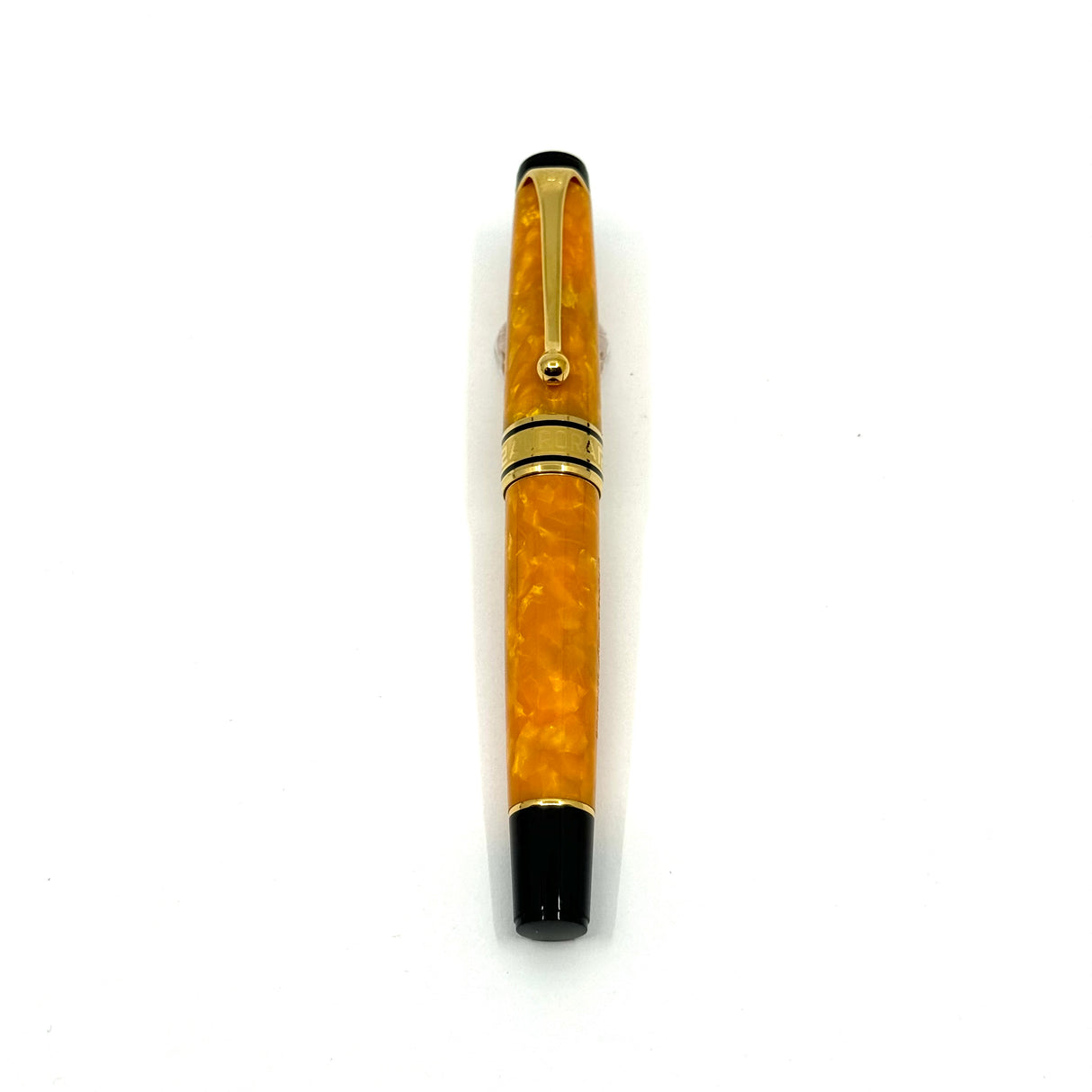 Aurora Optima Marbled Orange Sole Limited Edition Fountain Pen - Fine 18kt Gold Nib