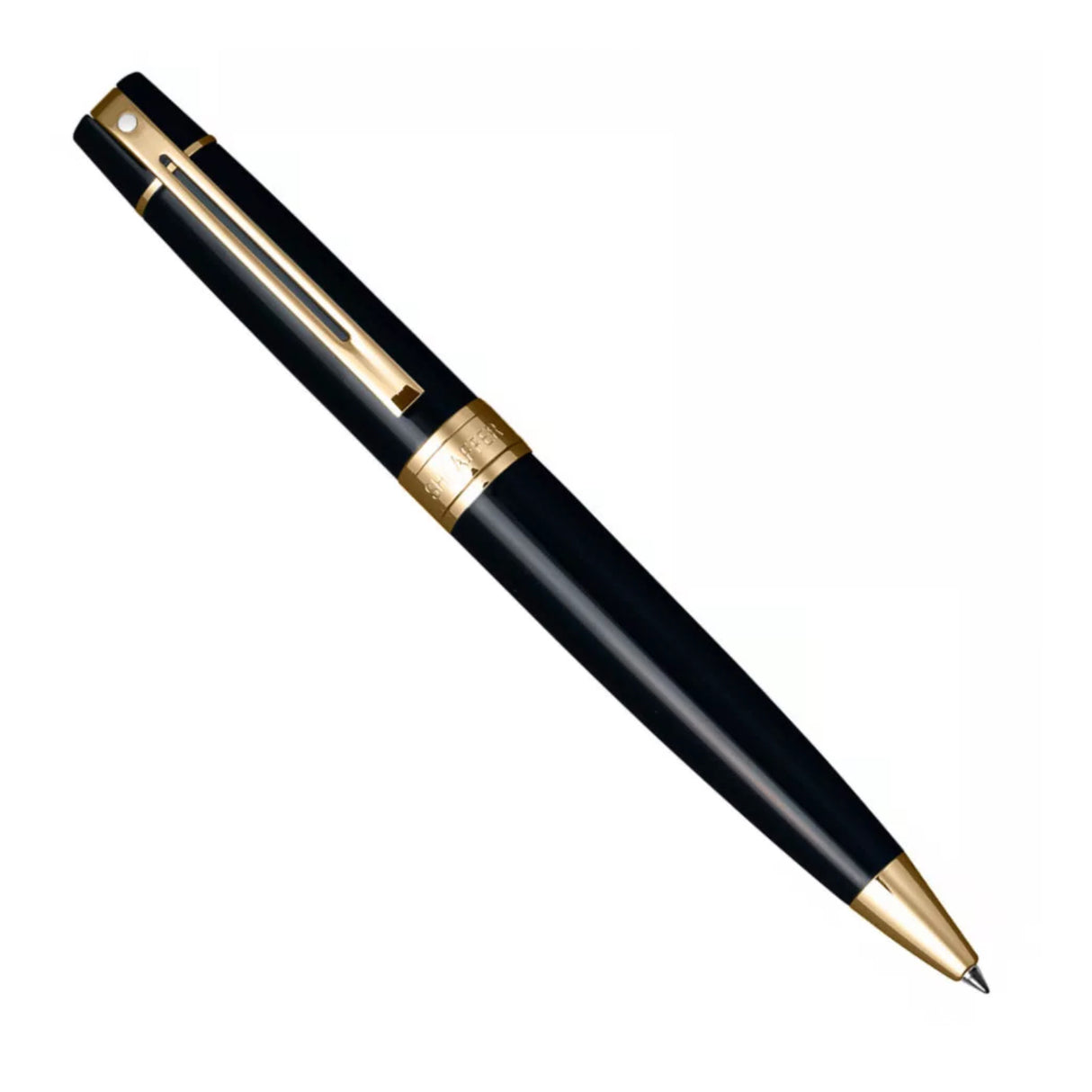 Sheaffer 300 Gloss Black with Gold Trim - Ballpoint