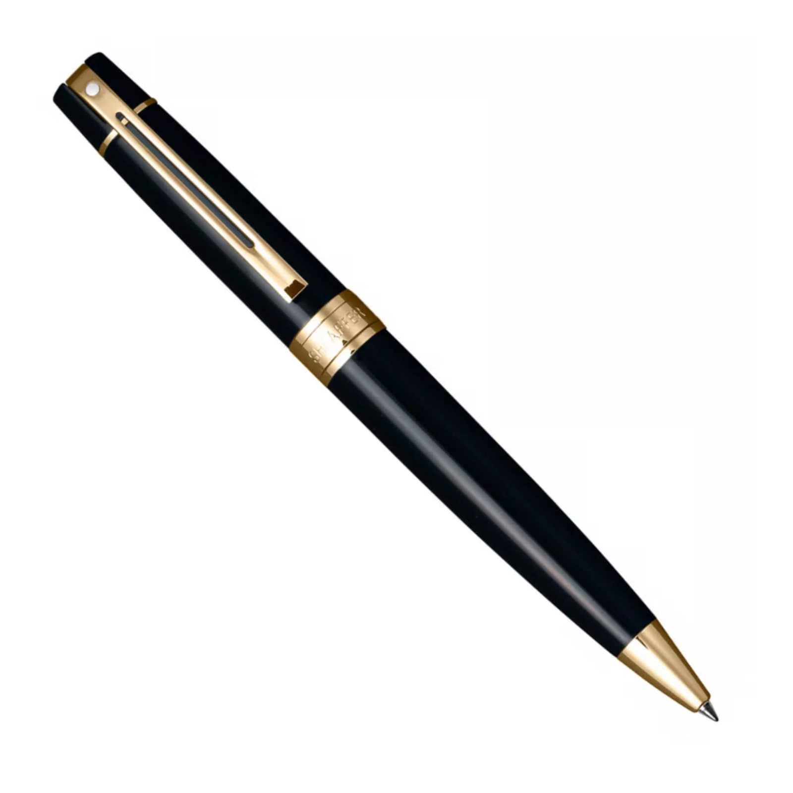 Sheaffer 300 Gloss Black with Gold Trim - Ballpoint