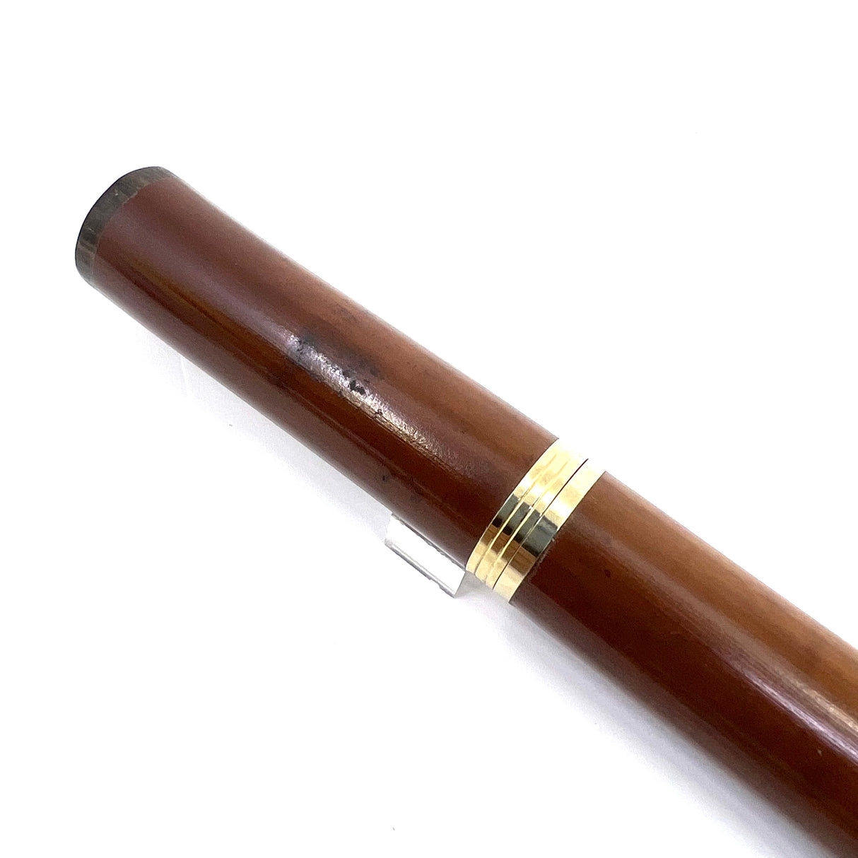 Sailor Susutake Rare Ancient Smoked Bamboo Fountain Pen - Naginata Togi 21kt Gold Medium/Fine Nib by Nagahara Sr.