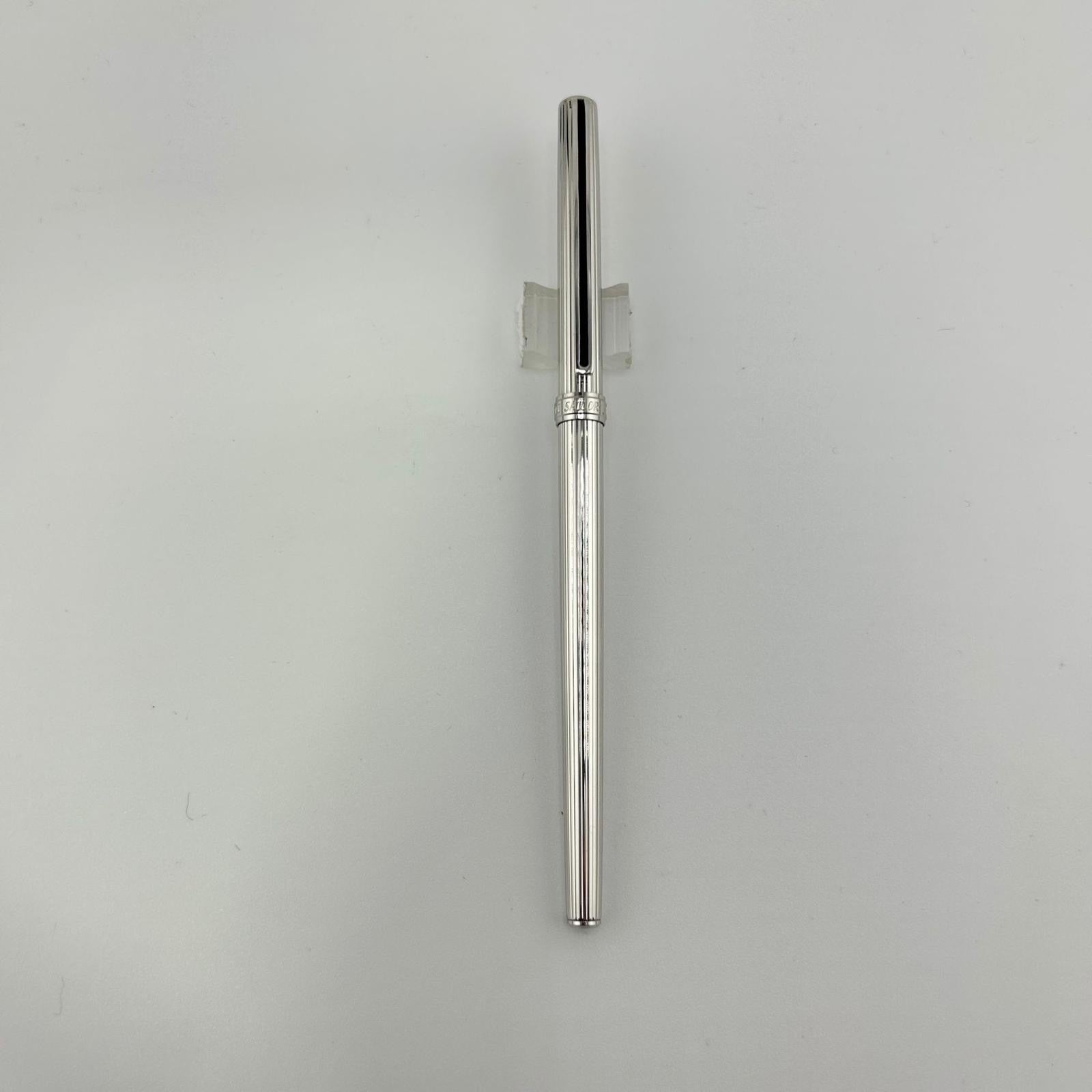 Sailor Ultra Slim Chrome Fountain Pen circa 1985