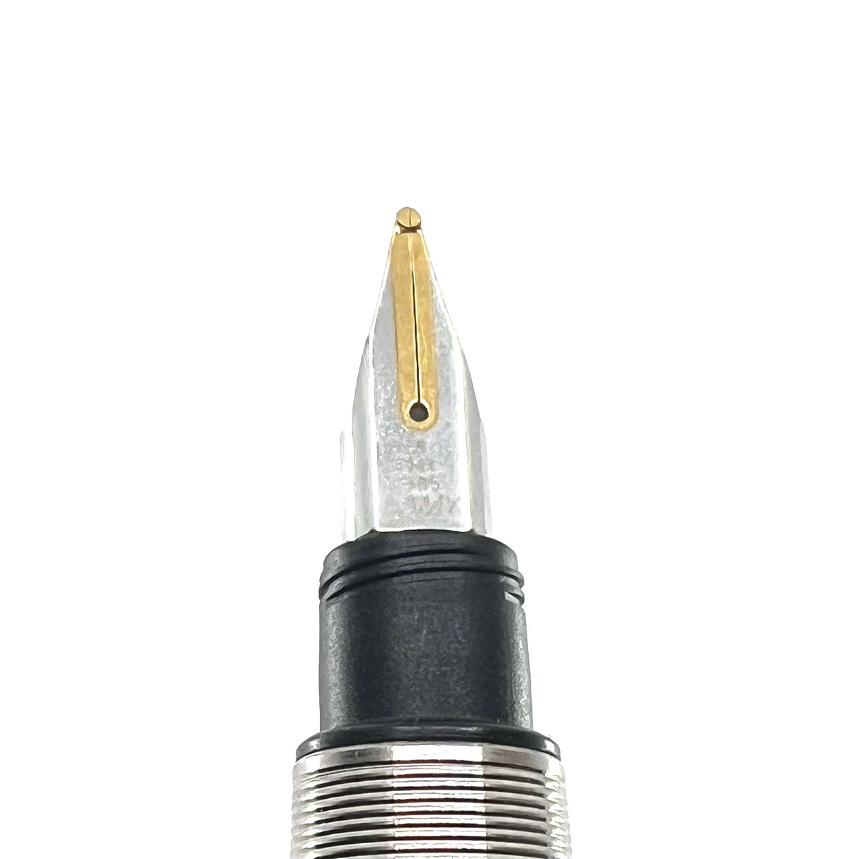 Lamy Accent White Metal & Black Lacquered Fountain Pen - Broad 14kt  Gold Nib