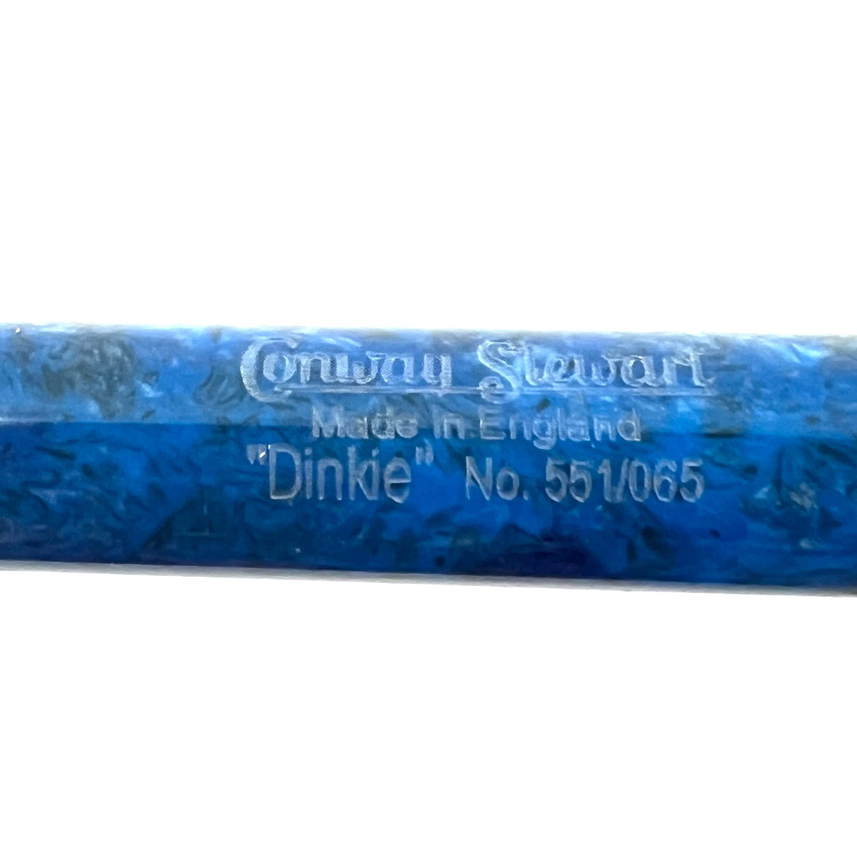 Conway Stewart Dinkie Marbled Blue Fountain Pen