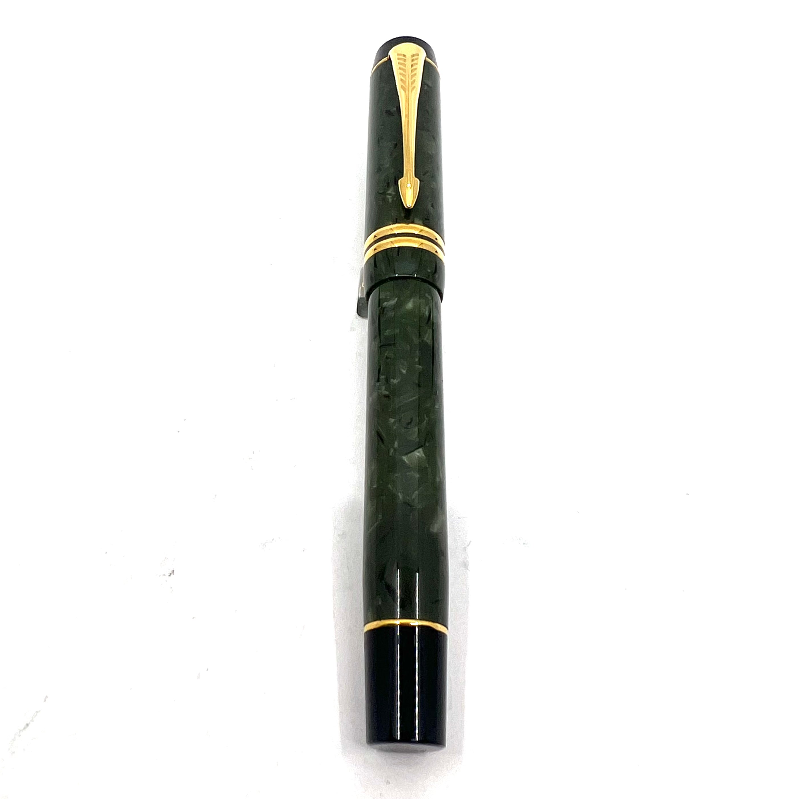 PARKER DUOFOLD Green PT ボールペン Parker Modern Duofold Ballpoint and Pencil Set (UK, 1991